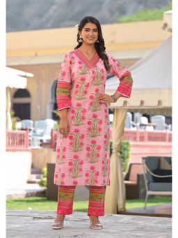 Autumnlane - Pavitra Candy Cotton Kurta and Pant (Set of 2)