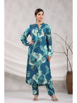 Autumnlane - Pavitra ocean printed Co-ord (Set of 2)