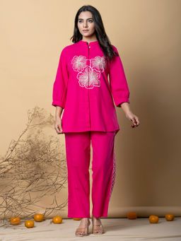 Autumnlane - Tripti Candy Embroidery Cotton Co-ord (Set of 2)