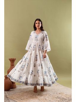 Hezal - Uros White Tier Maxi Dress