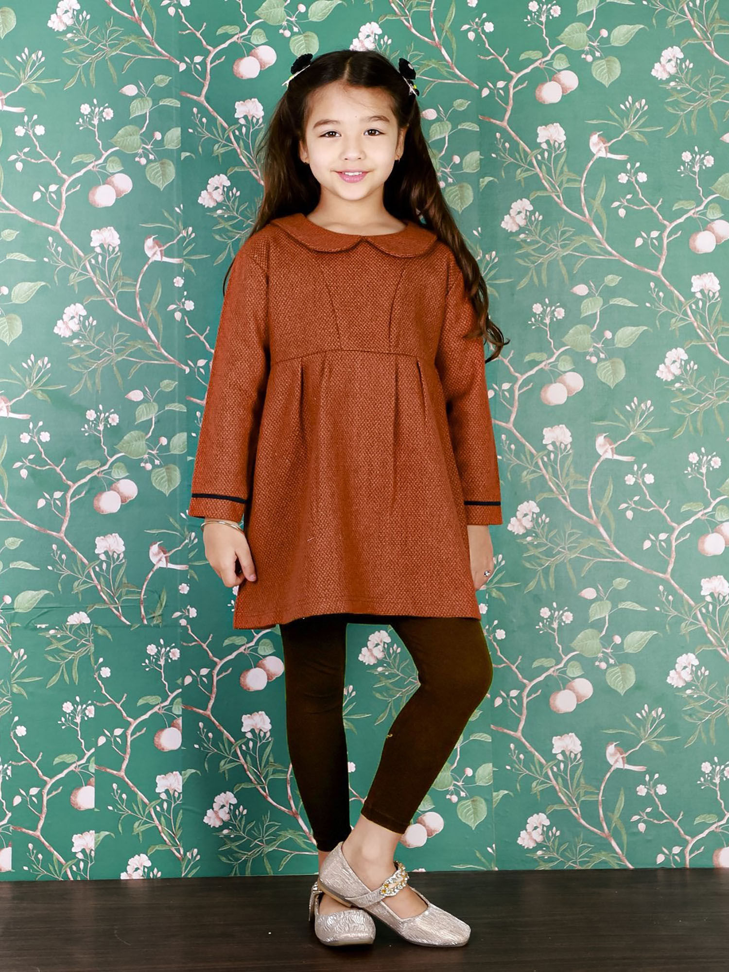 Mom Store Girls Cotton Flannel Dress 