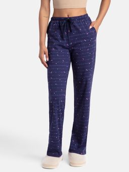 Jockey - RX88 Women Super Combed Cotton Printed Pyjama - Classic Navy