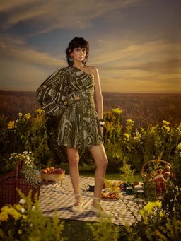 Nirmooha - Green Golden Hour Mini Dress