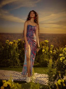 Nirmooha - Multi-Colour Corset Grace Maxi Dress