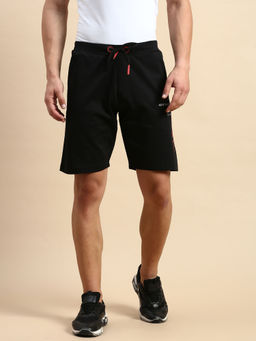 SHOWOFF - Mens Printed Black Regular Shorts