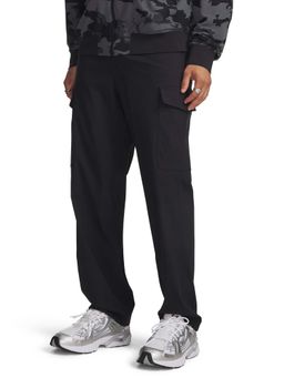 Under Armour - Black Nylon Mid Waist Solid Trackpant