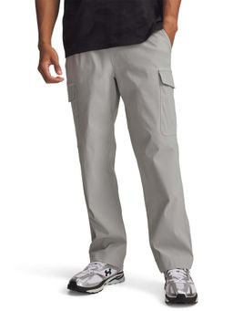 Under Armour - Grey Nylon Mid Waist Solid Trackpant
