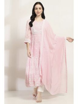 Rangriti - Women Pink Printed Dupatta