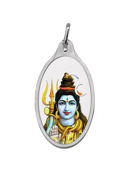 Kundan - 10.11 gm (999.9) Shiv Ji Silver Colour Pendant