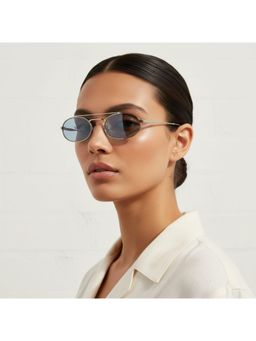 Vintage - Unisex Act Blue Lens Sunglasses (53)