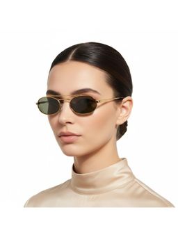Vintage - Unisex Act Green Lens Sunglasses (53)