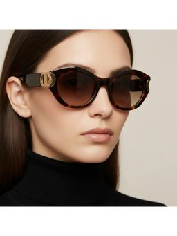 Vintage - Women Amour Brown Lens Sunglasses (54)