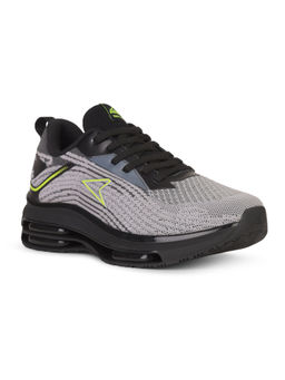 Power - Grey & Black Men Lace-Up Sports Running Shoes