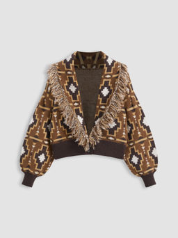Cider - Boho Sweater With Tassels