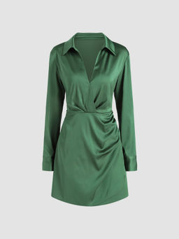 Cider - Dirty Martini Long Sleeve Mini Dress