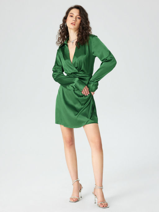 Buy Cider Dirty Martini Long Sleeve Mini Dress (XS) Online