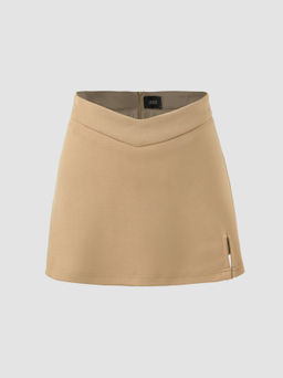 Cider - Solid Slit Classic Skort