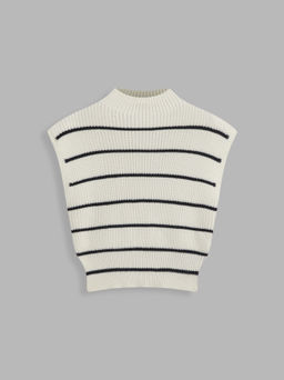 Cider - Solid High Neck Knit Vest