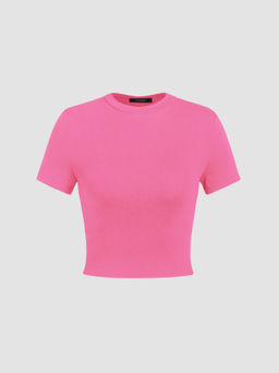 Cider - Solid Short Sleeve Crop Tee