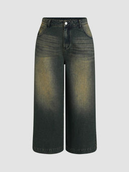 Cider - High Waist Straight Leg Jeans Curve & Plus