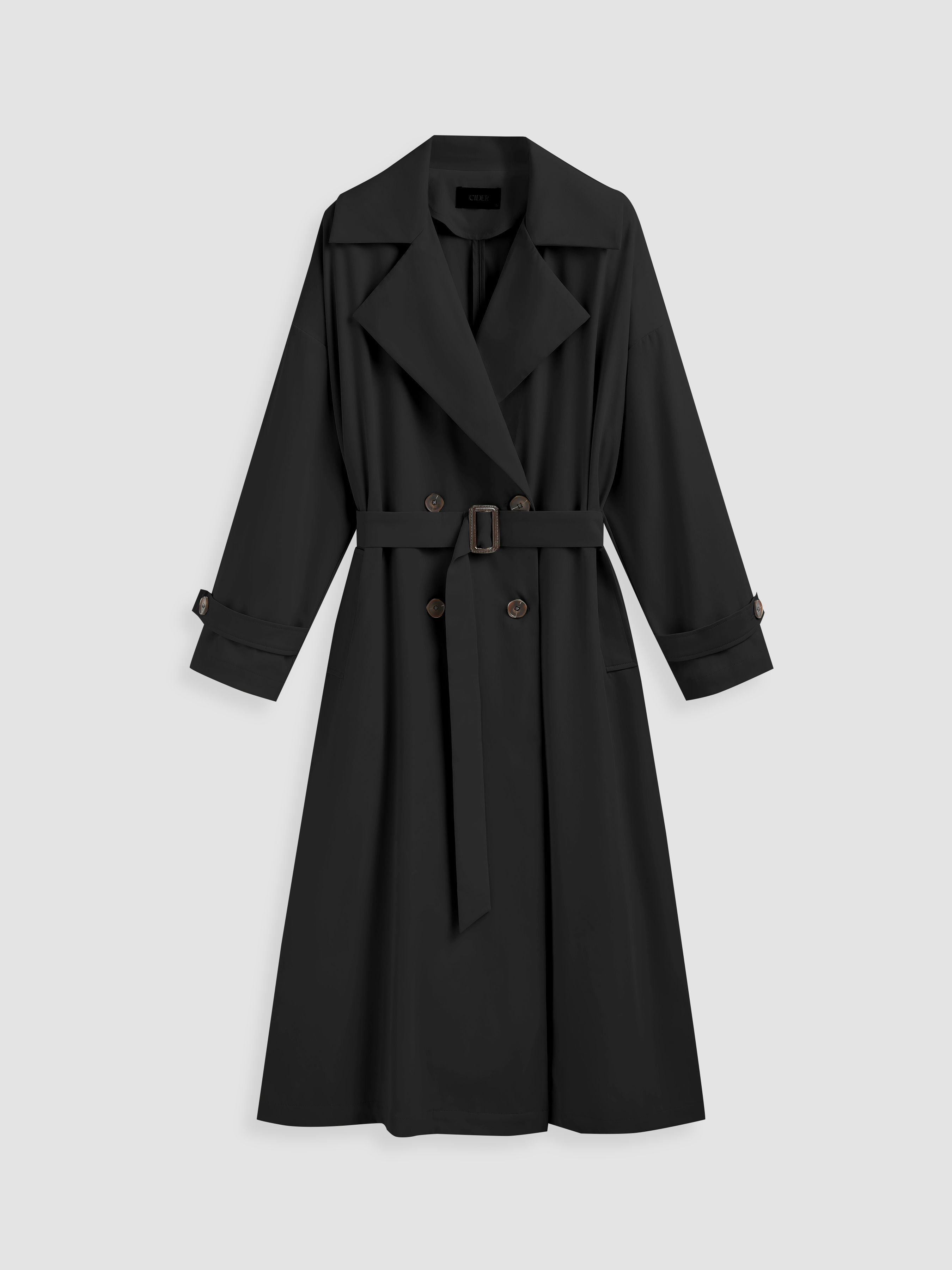 【stein OVERSIZED LINEAR NO COLLAR COAT　S stein(シュタイン)/OVERSIZED LINEAR NO COLLAR COAT/Black 通販