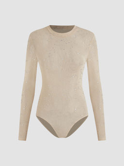 Cider - Round Neckline Star Bodysuit