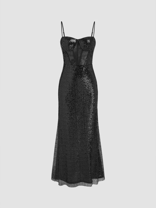 cider black sequin dress Buy Cider Sequin Sweetheart Solid Corset Maxi Dress (XS) Online