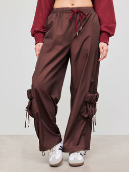 Cider - Mid Rise Knotted Pocket Cargo Pants