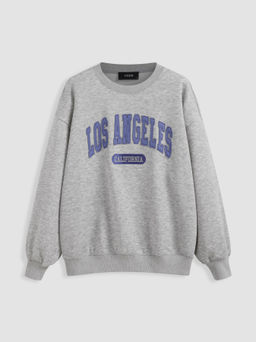 Cider - Los Angeles Round Neckline Oversized Sweatshirt