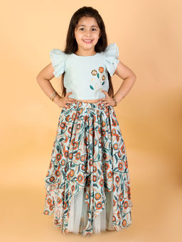 Lil Drama - Girls Ghaghra Choli (set Of 2)