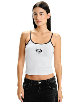 Bonkers Corner - White Dalmation Cami Top