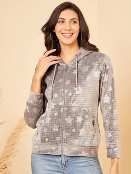 Modeve - Womens Grey Full Sleeve Winter Jacket