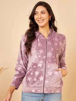 Modeve - Womens Mauve Full Sleeve Winter Jacket