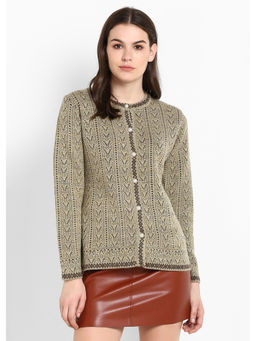 Modeve - Womens Camel Casual Winter Cardigan