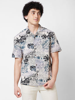 Spykar - Multicolor Printed Half Sleeve Shirt for Men