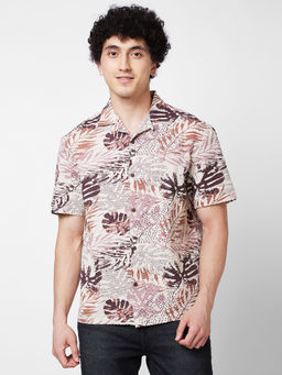 Spykar - Multicolor Printed Half Sleeve Shirt for Men