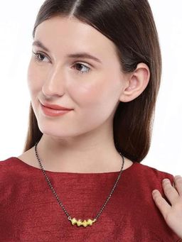 Accessher - Traditional Gold Toned Vilandi Kundan Mangalsutra for Women