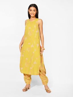 Fabindia - Lime Cotton Kurta