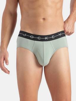 Jockey - NY15 Men Super Combed Cotton Elastane Stretch Solid Brief-Jadeite