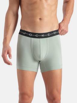 Jockey - NY16 Men Super Combed Cotton Elastane Stretch Solid Trunk-Jadeite
