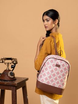 Zouk - Women White and Red Mini Backpack