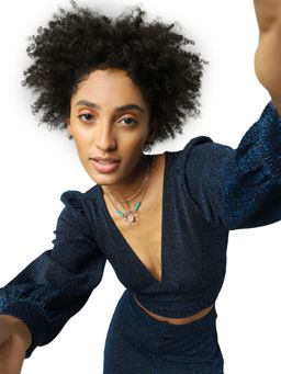 ONLY - Women Casual Blue Top