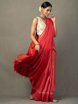 Fabindia - Silk Kanjeevaram Striped Sari