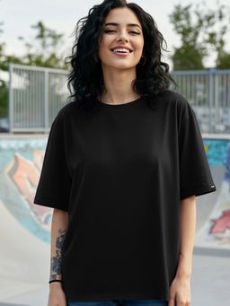 Bewakoof - Women's Black Oversized T-shirt
