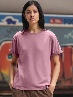 Bewakoof - Women's Purple Boyfriend T-shirt
