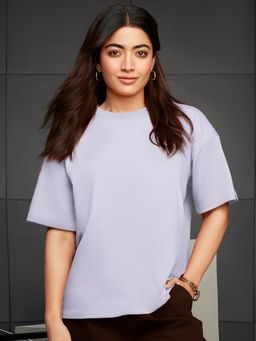 Bewakoof - Women's Purple Oversized T-shirt