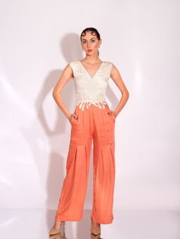 AN'ERA BY ASMITA VERMA - Orange Orion Jumpsuit