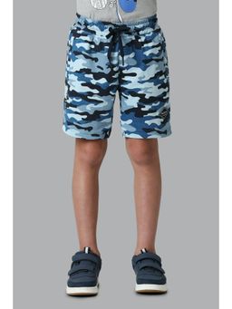 Van Heusen - Boys Smart Tech & Easy Stain Release Shorts - Blue Camo