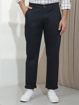 CRIMSOUNE CLUB - Men'S Navy Blue Straight Trousers