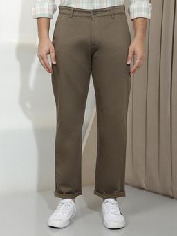 CRIMSOUNE CLUB - Men'S Brown Straight Trousers